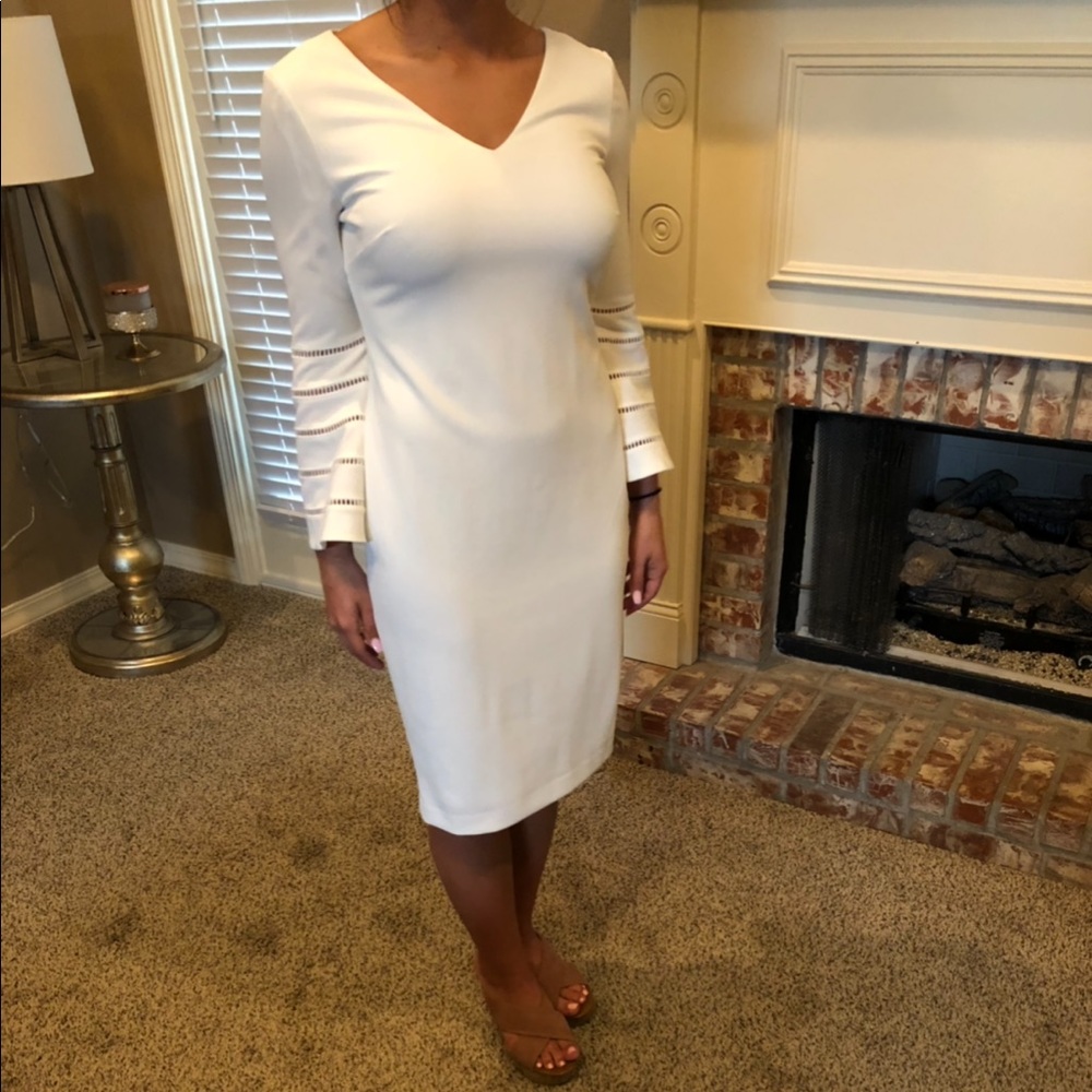 Calvin Klein all white dress